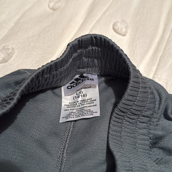 Adidas Boys Shorts Color:Grey/Black - Picture 3 of 4